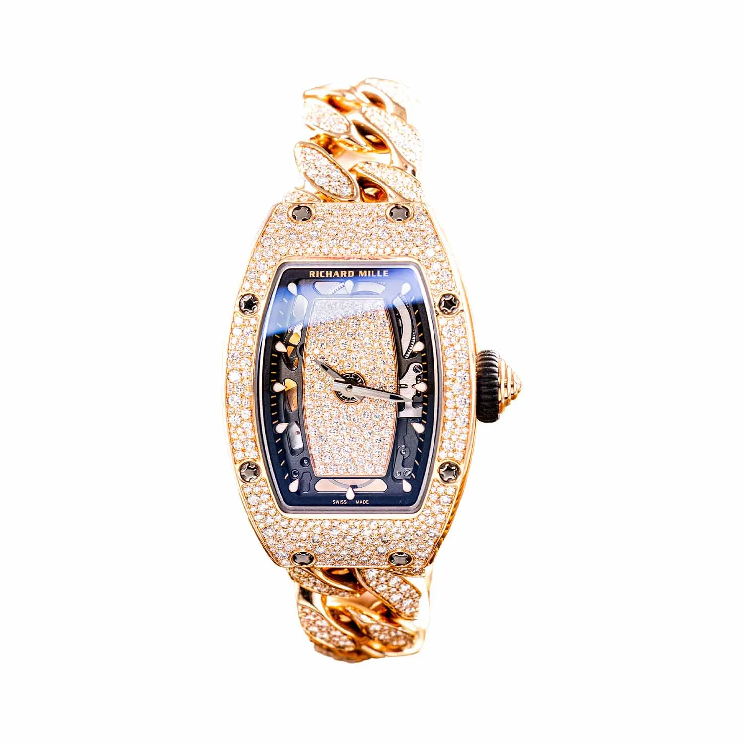 RM07-01 RG Snow Setting Open Link Bracelet